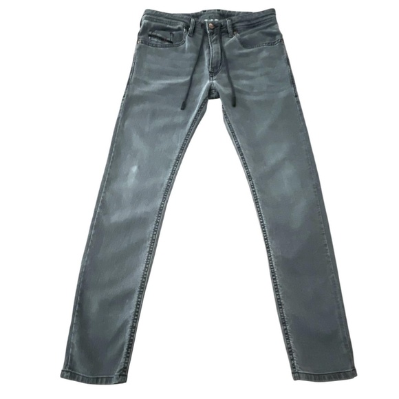 Diesel Grey Distressed Denim Thommer CBB-NE Sweat Jeans Waist 30" - Picture 1 of 13
